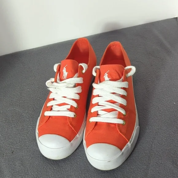 Canvas Shoes Orange Polo Shoes Polo Ralph Lauren Canvas-keaton